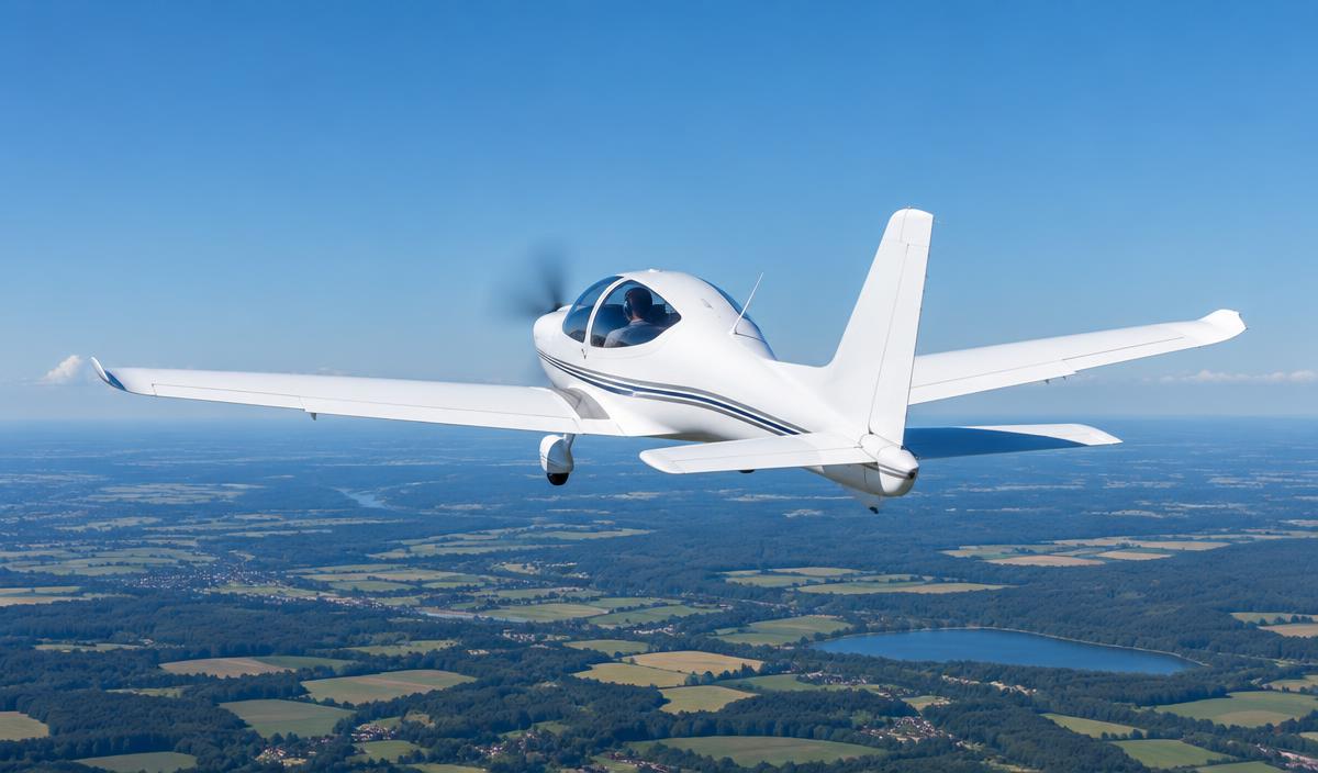 Un avion en vol pour illustrer les principes de l'aéronautique du manuel BIA